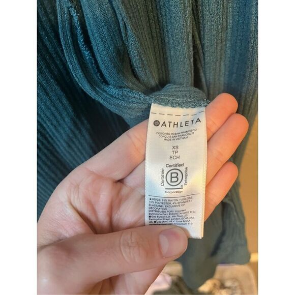 Athleta Open Front Ribbed Oversized Cardigan Size XS - Picture 3 of 5